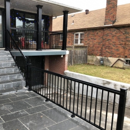Professional handrail installation